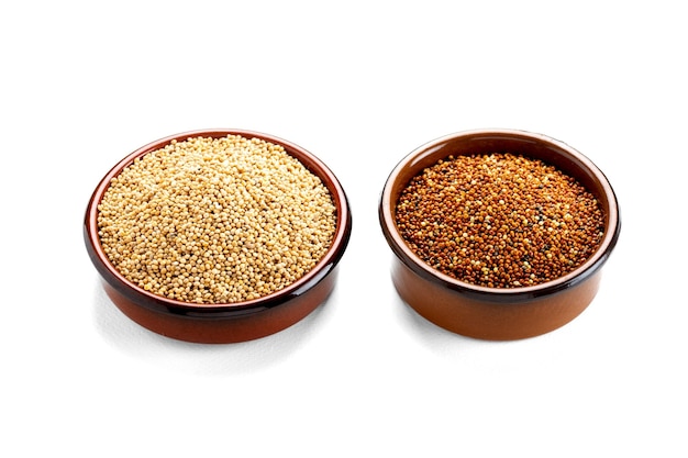 Dried grains bird food Millet yellow red