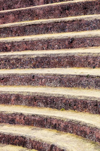 Dried grass in the ancient terraces