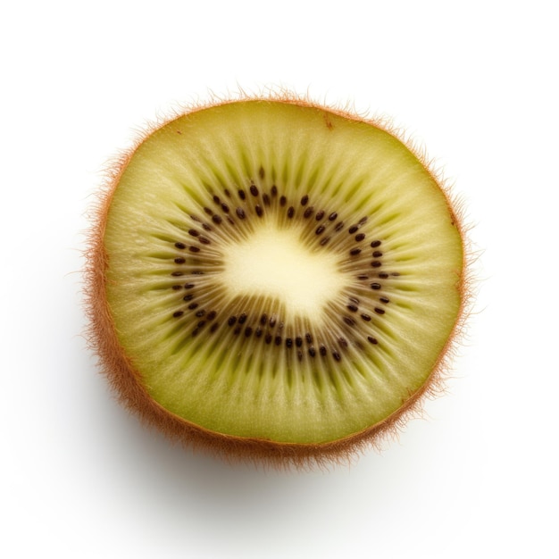Dried Kiwi isolated on white background Generative AI