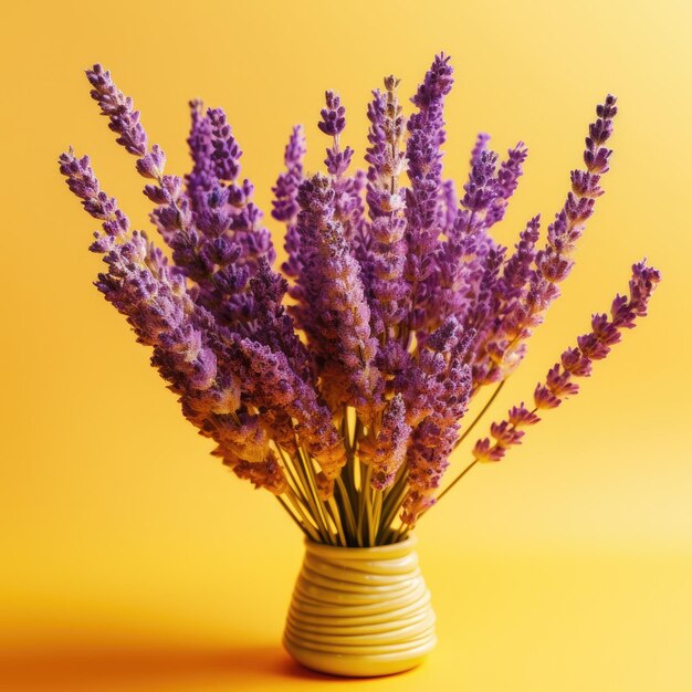 Photo dried lavender flowers closeup