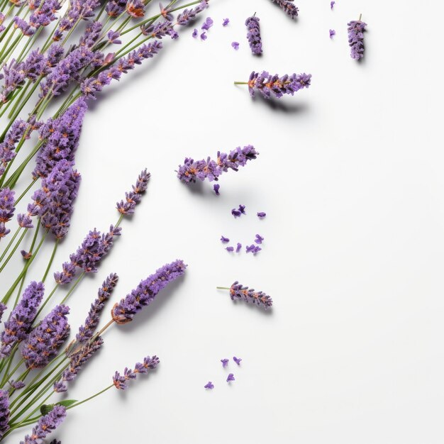 dried lavender flowers closeup