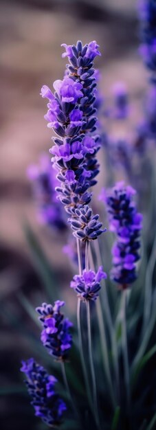 dried lavender flowers closeup