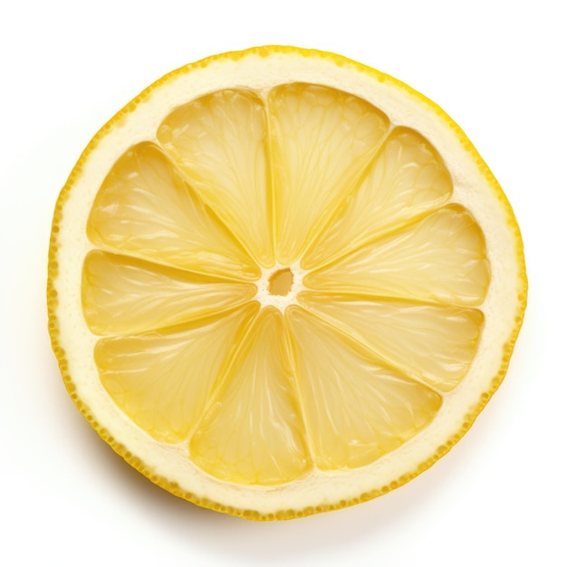 Сушеный лимон изолирован на белом фоне Генеративный ИИ