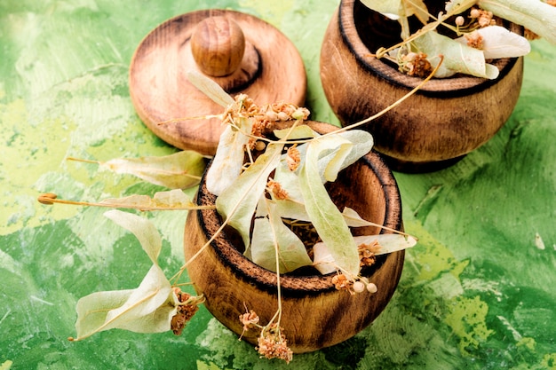 Dried linden flowers