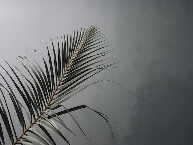 Photo dried palm leaf