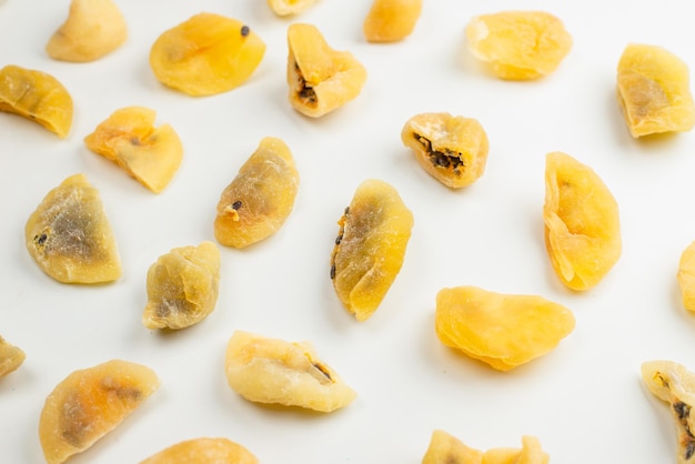 Dried passion fruit isolated on a white background