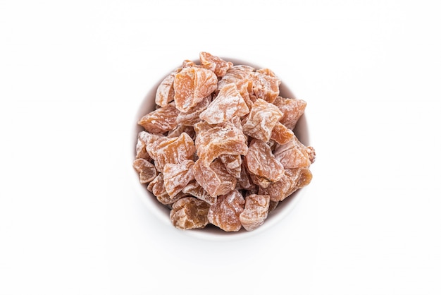 dried plum on white