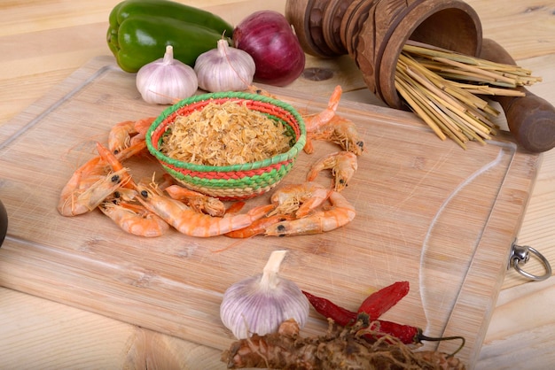 Dried Prawns and Dried Small Shrimps