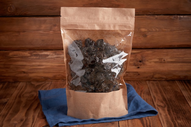 Dried Prunes in craft Eco Packaging