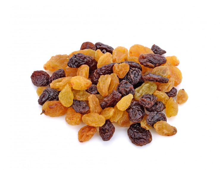 Photo dried raisins