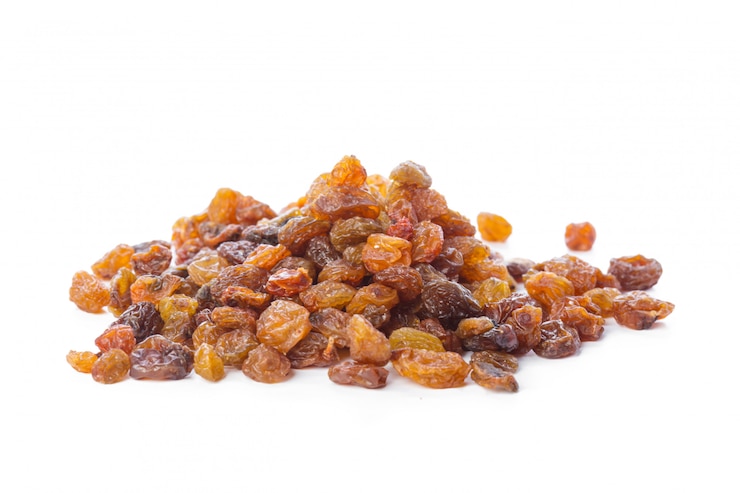 Photo dried raisins