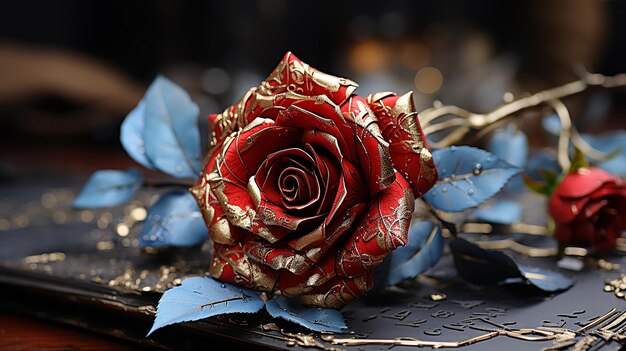 Dried Rose Flower