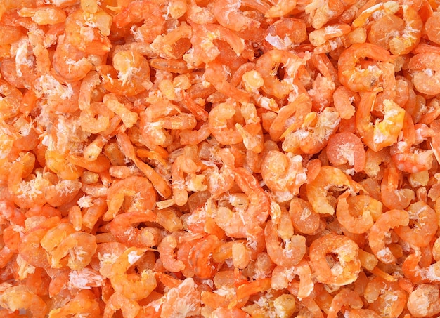 Dried shrimp background