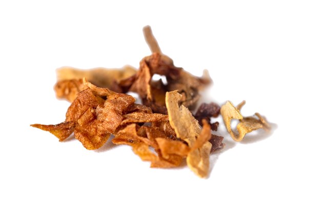 Dried smoking tobacco Isolated on a white background