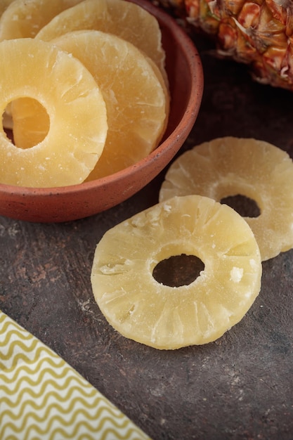 Dried Sweet Fruits on a dark background