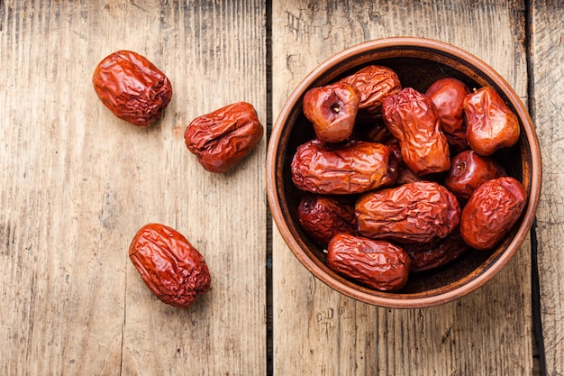 Dried unabi fruit or jujube