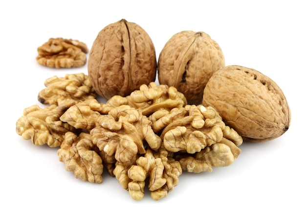 dried walnuts closeup