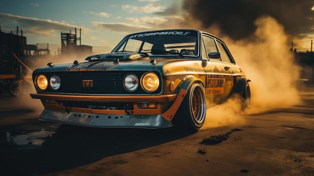 drifting car professional photo smoke dynamic in motion track sport jdm tuning speed photography