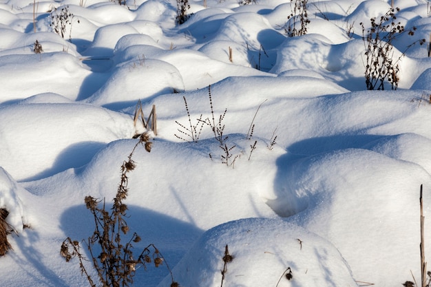 drifts of snow