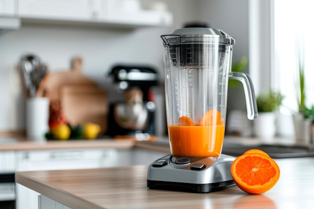 Photo a drink blender on a kitchen smoothie maker