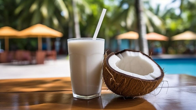 Drink coconut water or juice GENERATE AI