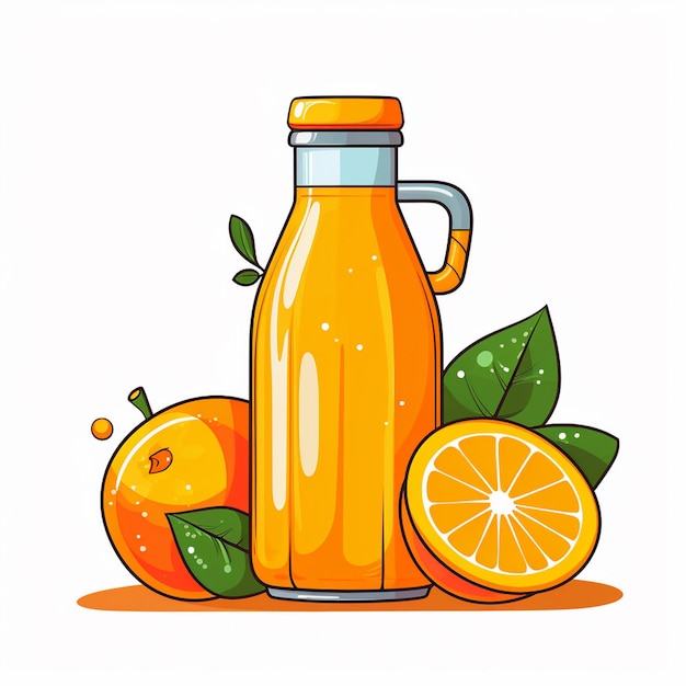 drink fresh liquid vector juice isolated orange fruit healthy beverage illustration food