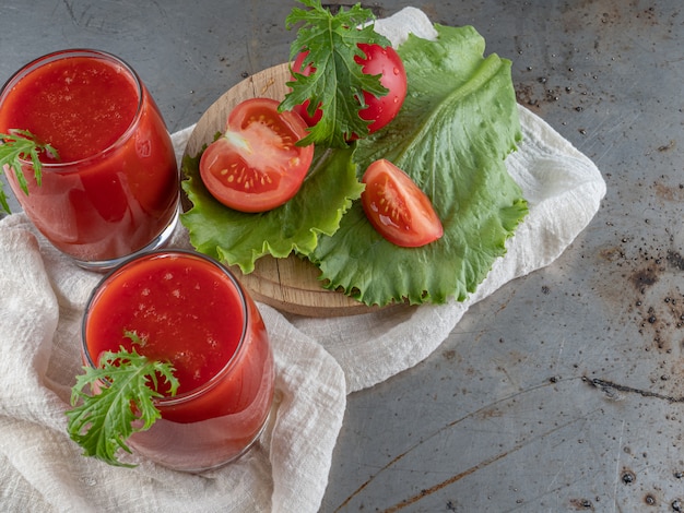 Drink fresh tomato.