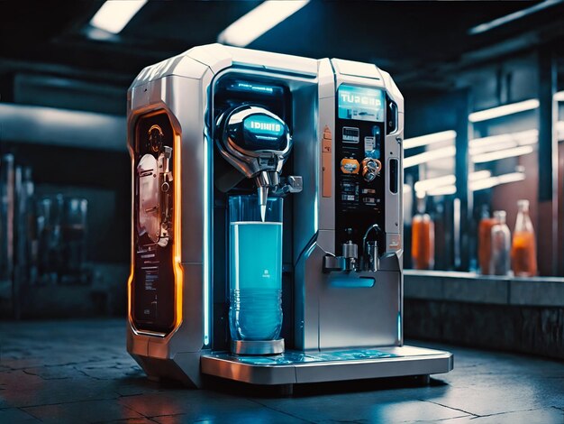 Drink Machine in Futuristic environment