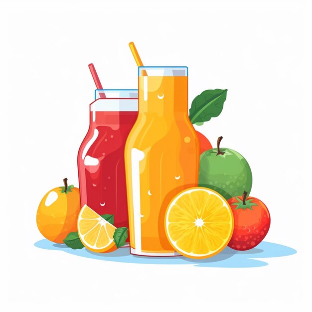 Photo drink vector fresh juice illustration liquid fruit healthy orange beverage food isolated