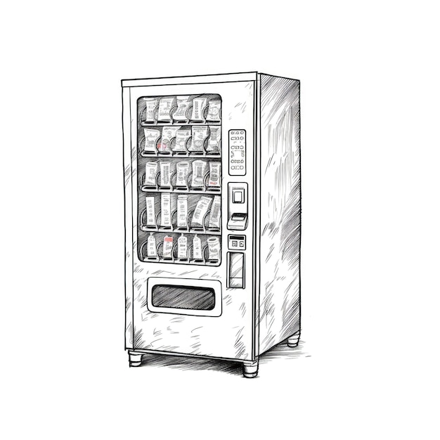 Drink Vending machine ai generated