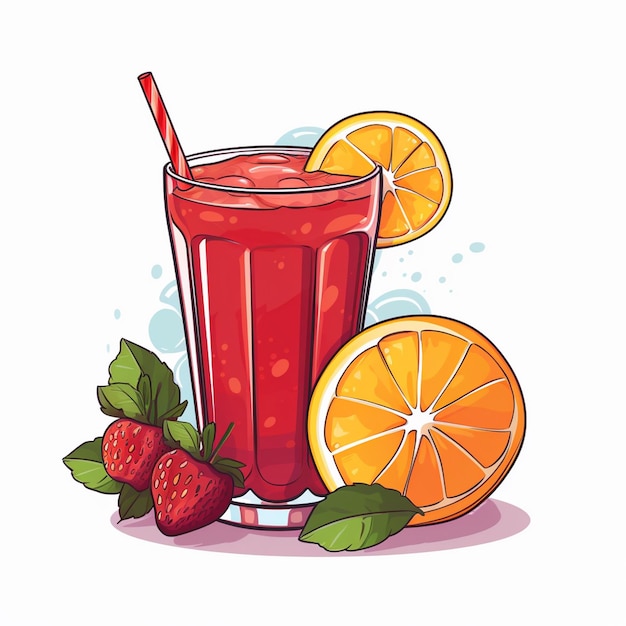 drinken vers vloeibaar vector sap geïsoleerd sinaasappel fruit gezonde drank illustratie voedsel