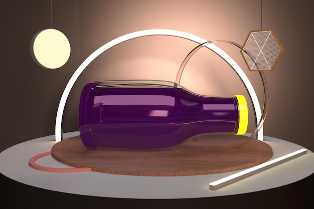 Drinkfles Linkerkant Met Verlichting