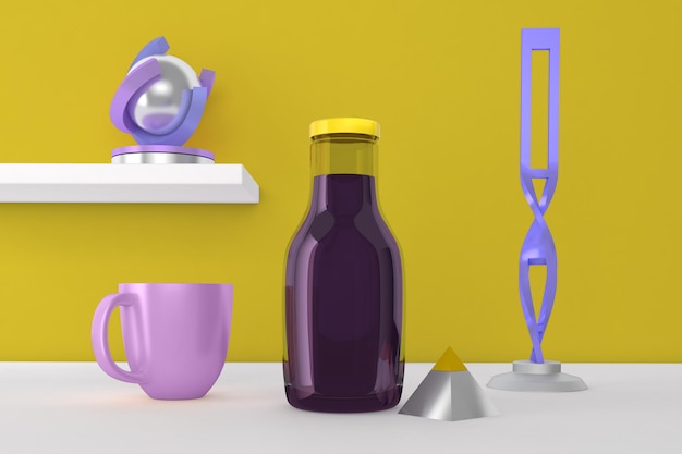 Drinkfles voorzijde op kantoor