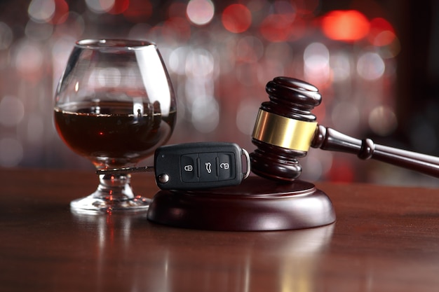 Photo drinking alcohol on driving ability