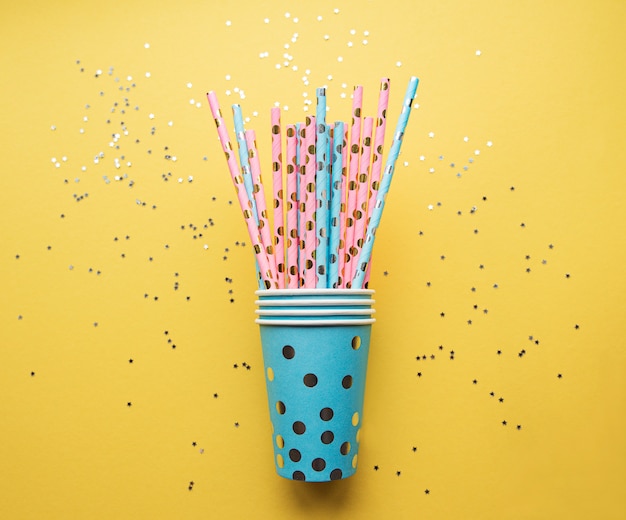 Photo drinking straws for party