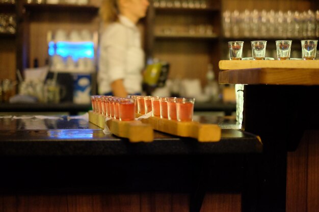 Photo drinks on table at restaurant