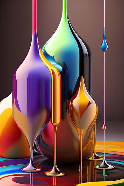 Dripping Chromatic Paint