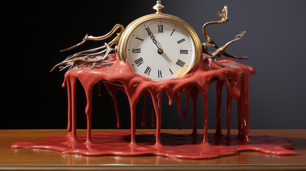 Dripping Melted Clock