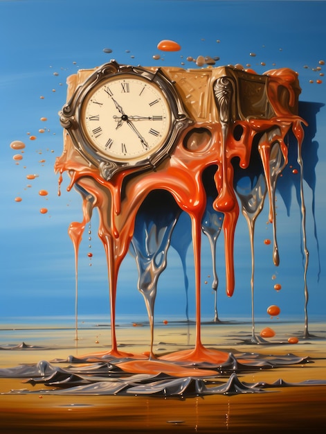 Dripping Melted Clock