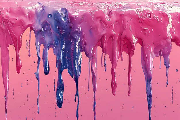 Photo dripping paint ice with dripping paint texture fluid and dyn creative background decor collection