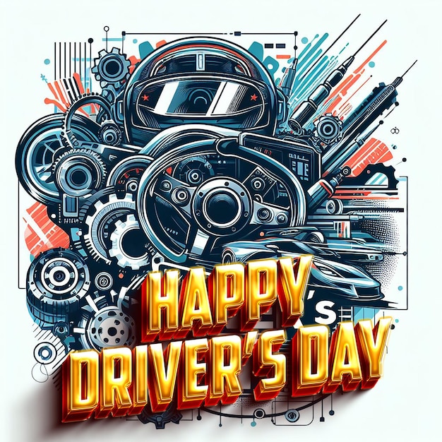 Photo drivers day poster banner flyer and drivers day background