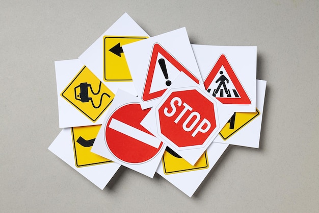 Driving school and driving lessons concept education concept