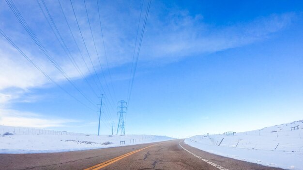 Driving in suburban area