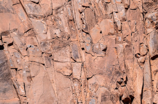 Droge lava basaltgesteente steen textuur achtergrond