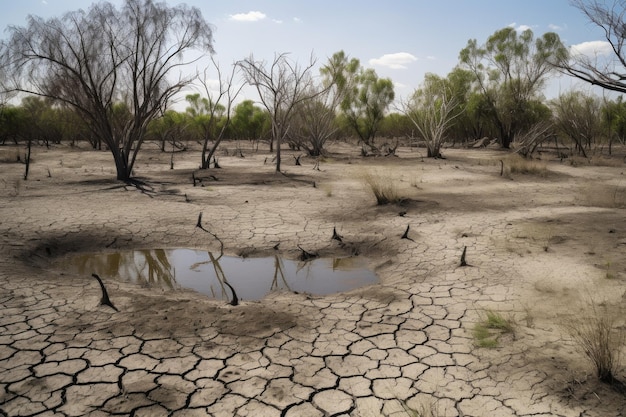 Droge moerasdroogte Genereer Ai