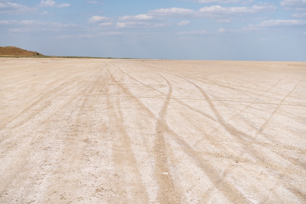 Droge zee landschap