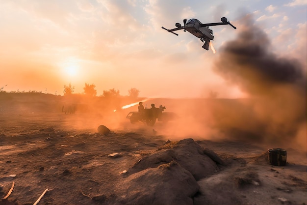 Drone on the battlefield