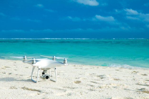 Drone on beach