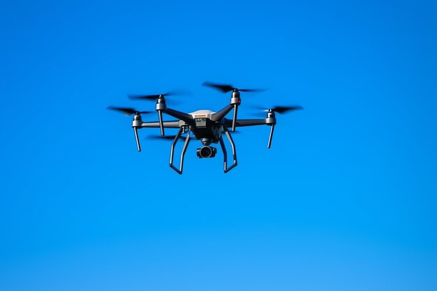 A drone flying in the sky