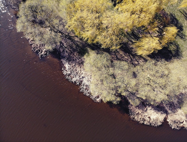 Drone image of countryside